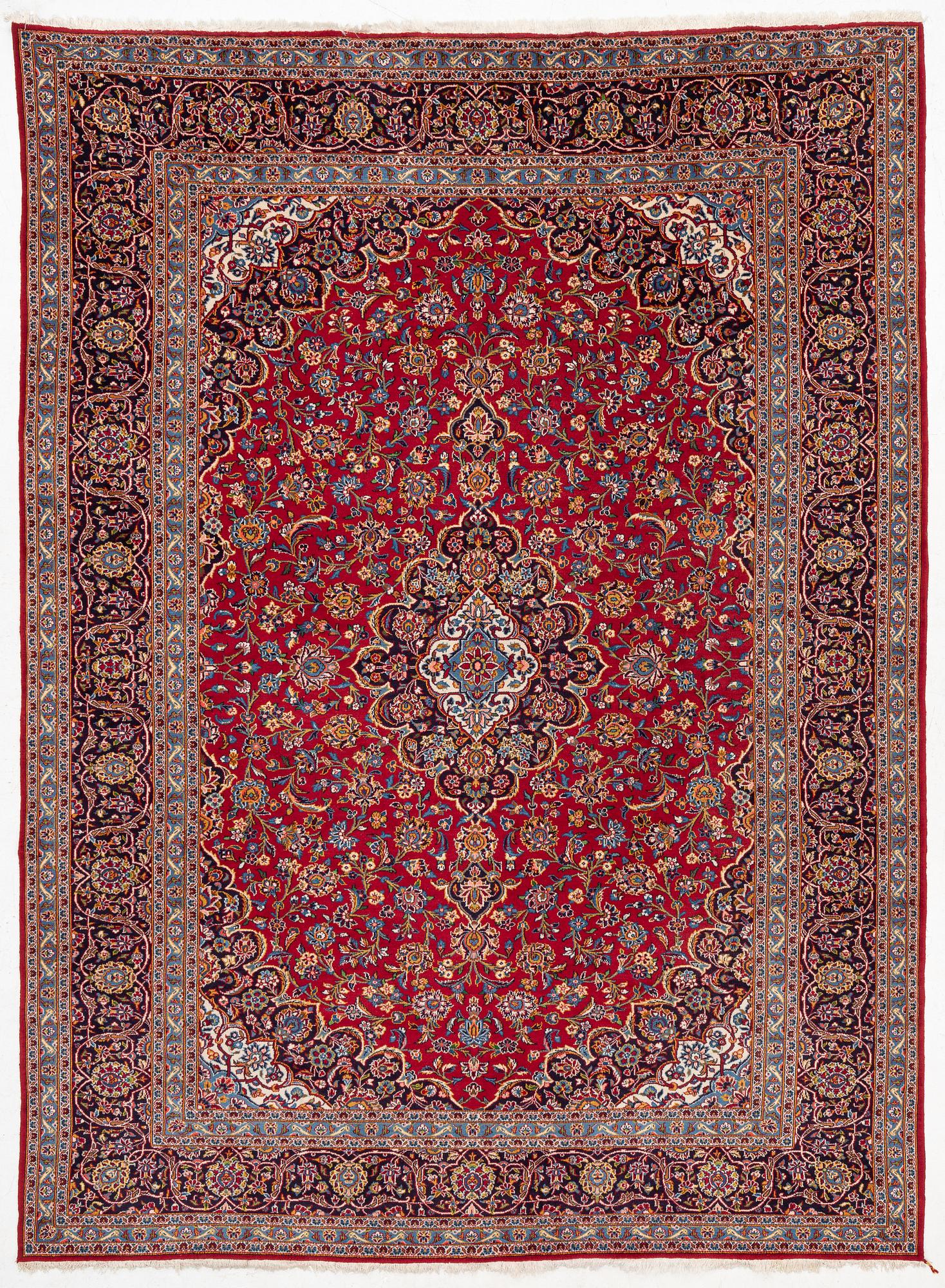 Carpet, Keshan, approx. 410 x 305 cm.