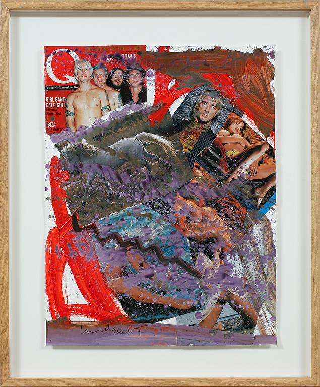 ULF LUNDELL, blandteknik/collage, signerad och daterad 07.