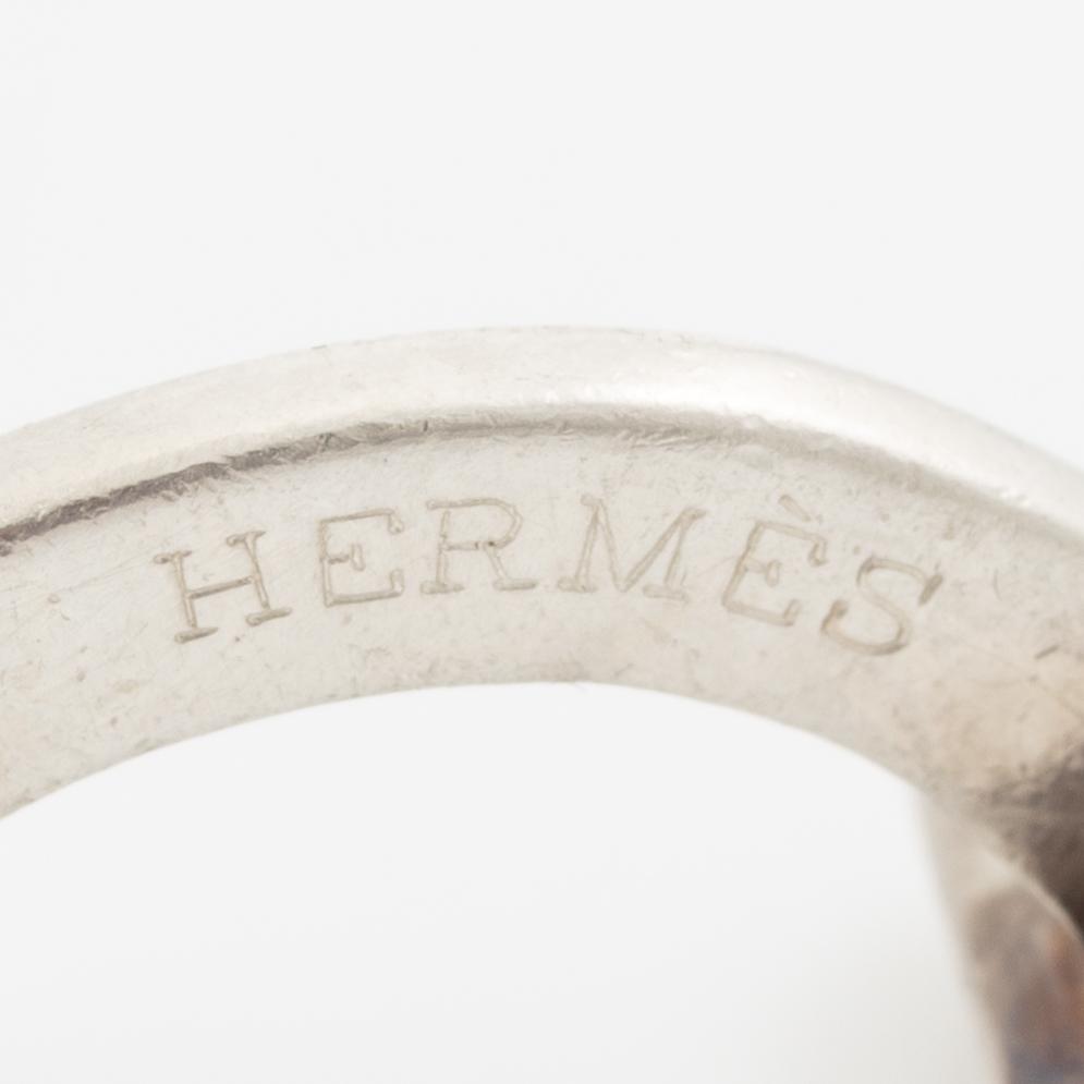 Hermès, manschettknappar, sterling silver.