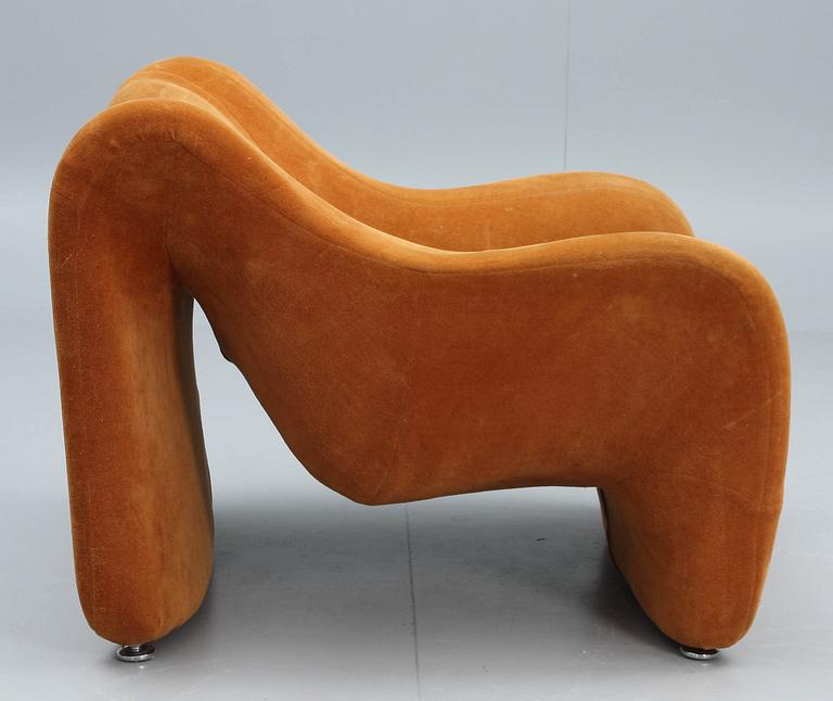 FÅTÖLJ, 1960/70-tal.