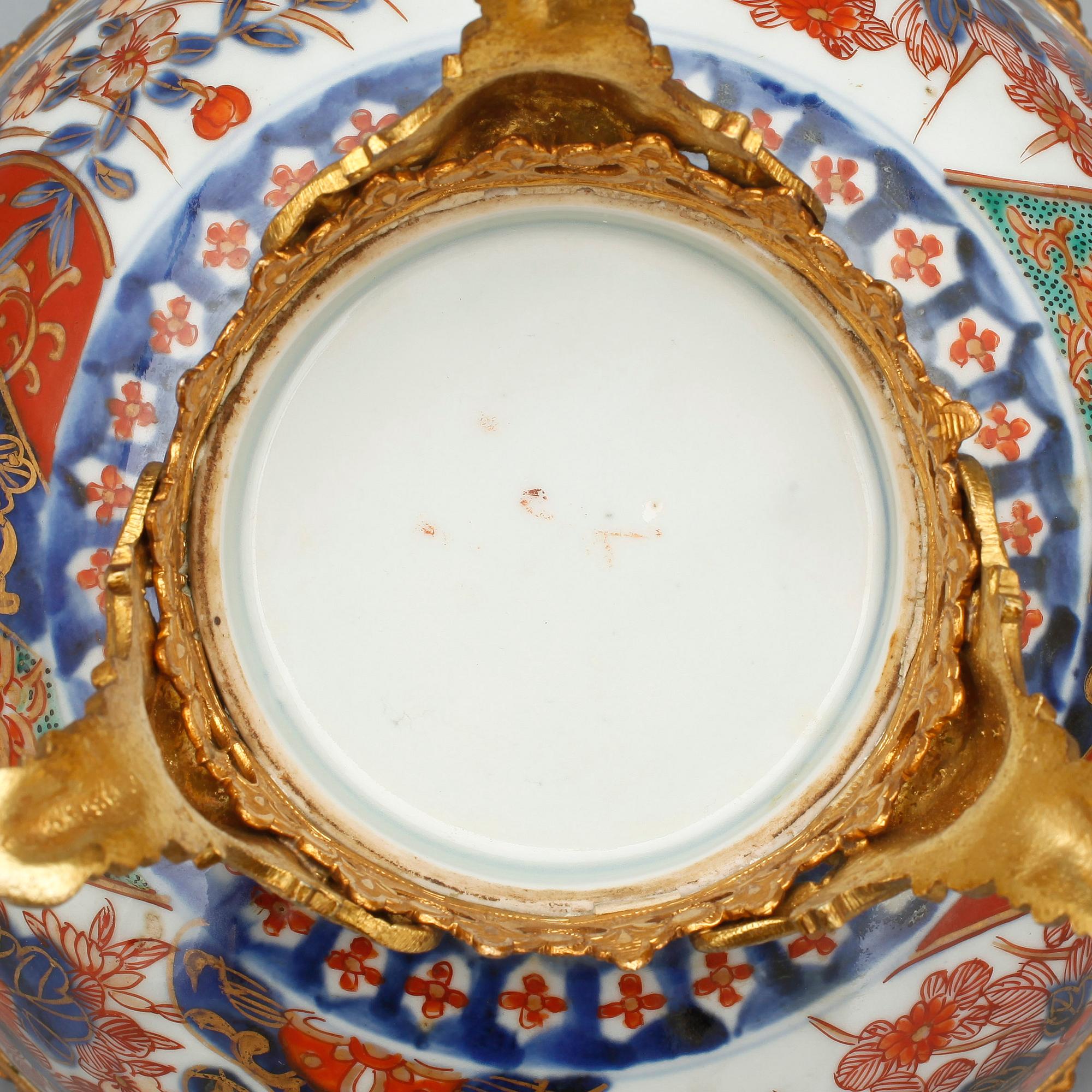 SKÅL, porslin samt metall, Japan, 1900-tal.