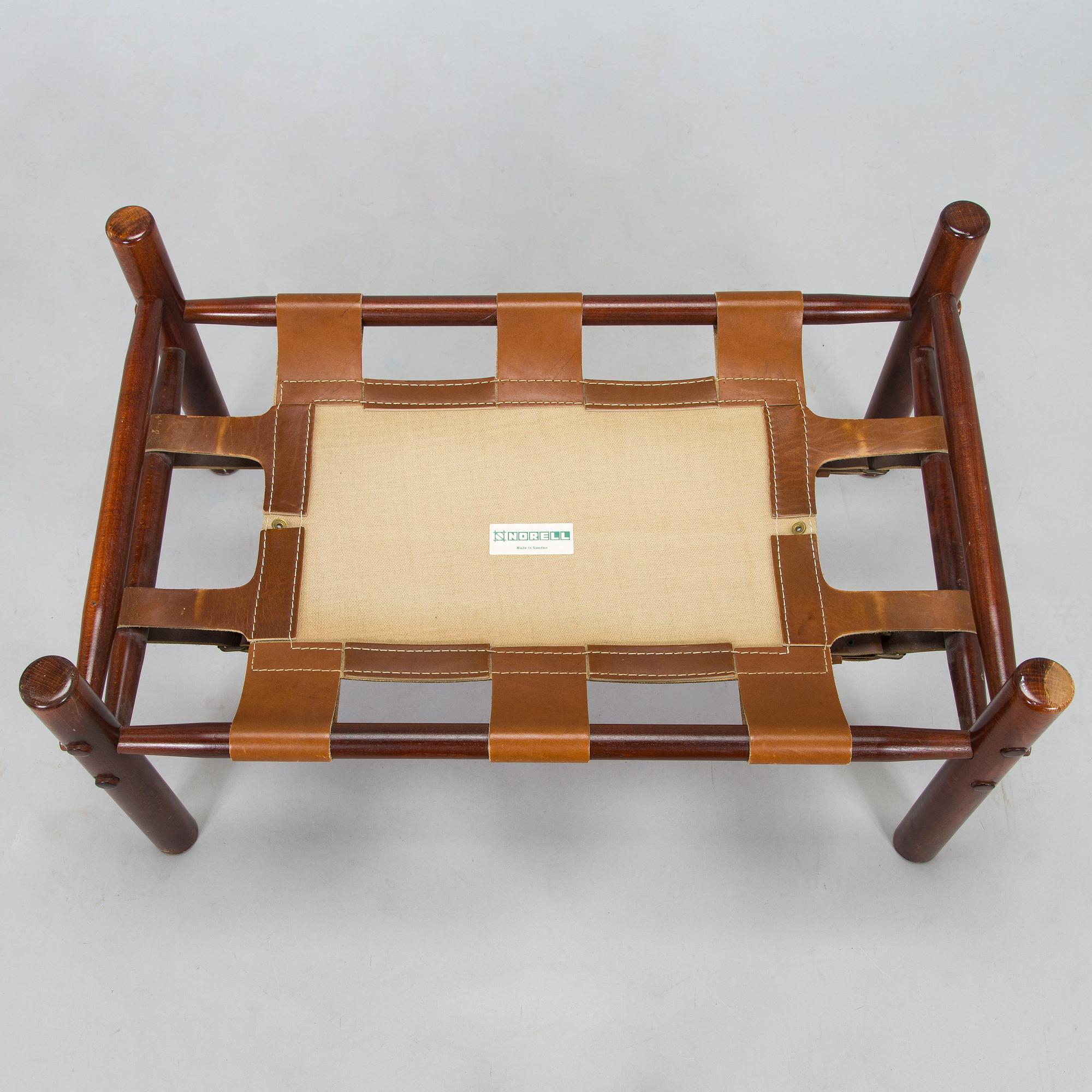 Arne Norell, fotpall, "Inca", 1960/70-tal.