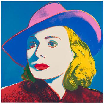 974. Andy Warhol, "With Hat", from: "Ingrid Bergman".