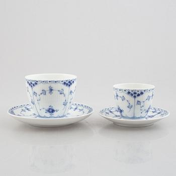 Royal Copenhagen, 27 pieces of a "Blue Fluted" porcelain service, Denmark.