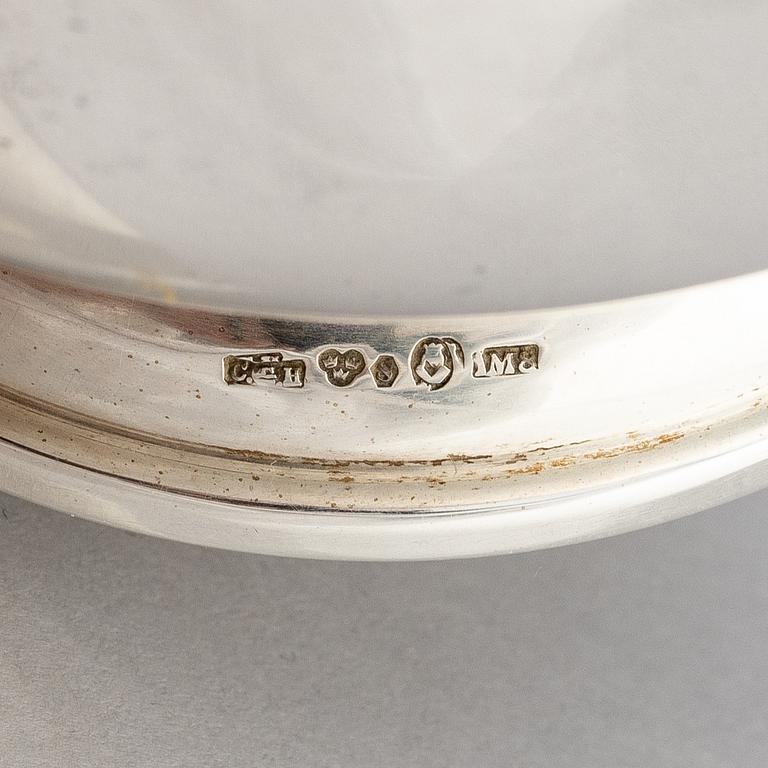 A Swedish silver bowl and a lided bowl, including mark of Atelier Borgila, Stockholm 1965.