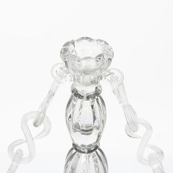 Elis Bergh, a pair of candelabra, Strömbergshyttan, 1940s.