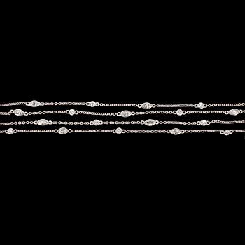 52. NECKLACE, brilliant cut diamonds, tot. 1.06 cts.