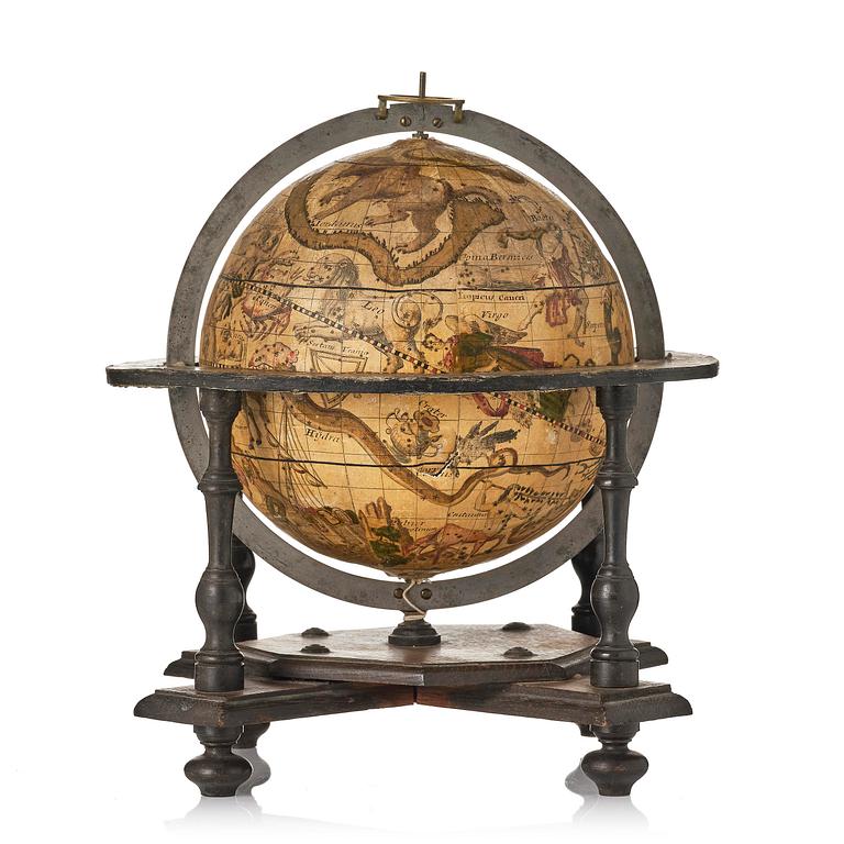A celestial library globe by av Matthäus Seutter (Augsburg, 1678-1757).