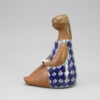 A stoneware figurine by Lisa Larson for Gustavsberg, called "Amalia" and produced from 1958 thru 1973.