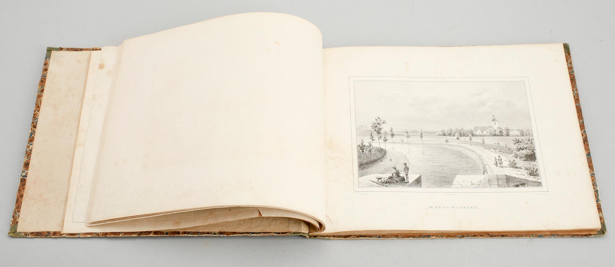 BOK, "Götha Kanal och dess Omgifningar", av Jacob Fredrik Ek, tryckt hos LJ Hjerta, Stockholm 1841/42.