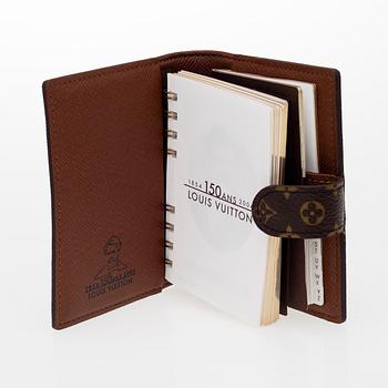 Mini agenda -cover with address book and notepad, for the 150 years of Louis Vuitton in 2004.