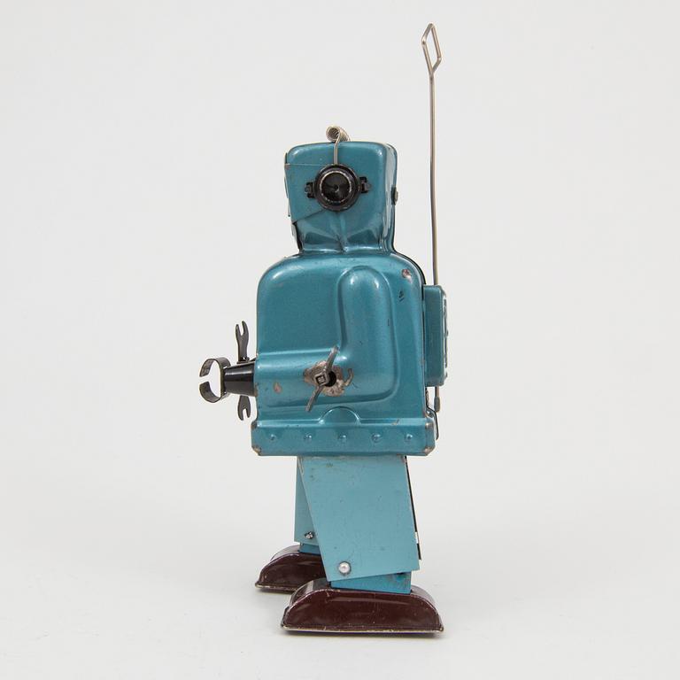 A tinplate Nomura Toys "Ratchet Robot" designed by George Wagner, Japan, 1950s.