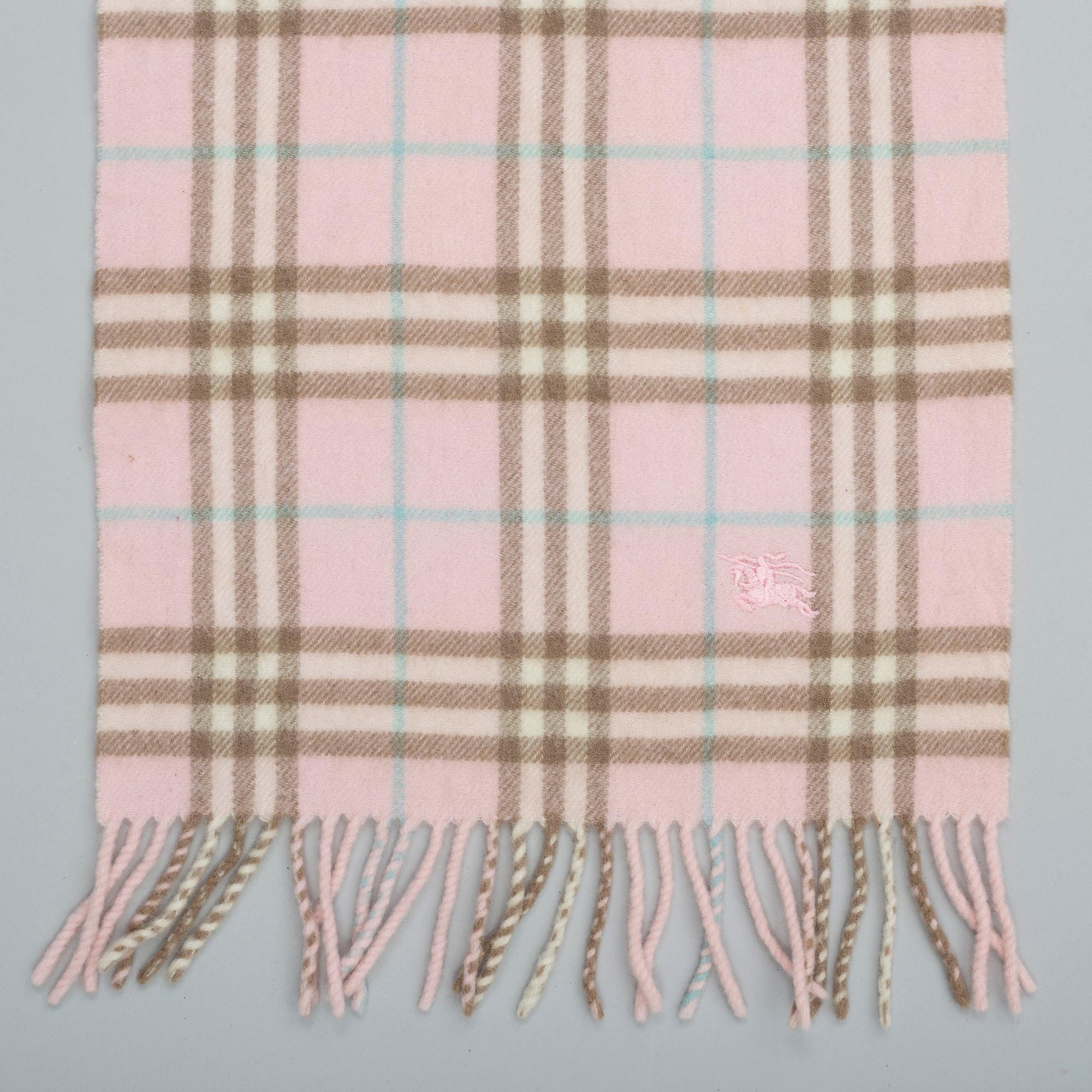 Burberry rosa halsduk cheap