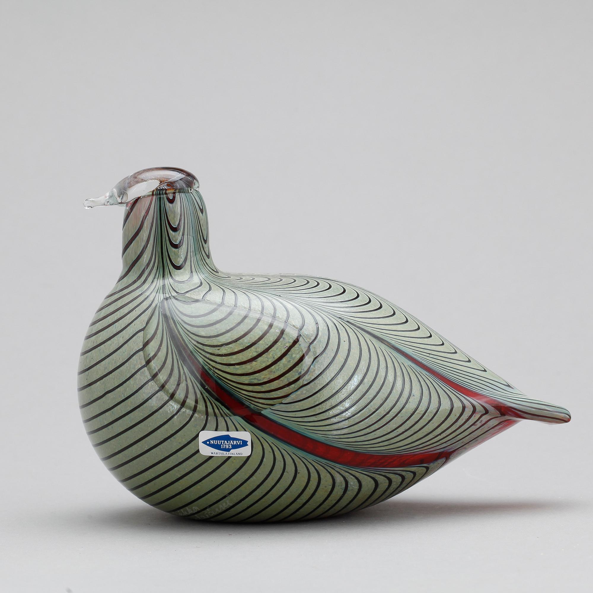 FIGUR, glas, Oiva Toikka, Nuutajärvi, signerad.