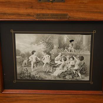 A German Symphonion music box, Jul. Heinr. Zimmermann, Leipzig, late 19th Century.