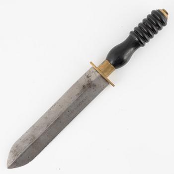 Adiving knife, Siebe Gorman & Co, early 20th century.