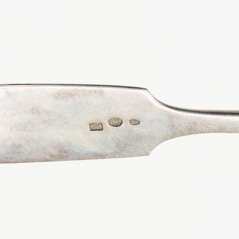 A set of silver cutlery, mostly Estonian (34 pcs).