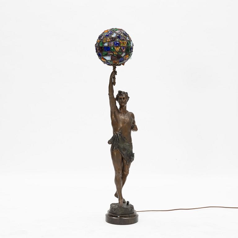 Table lamp/decorative sculpture, first half of the 20th century.