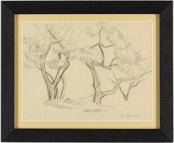 AGNES CLEVE, pencil on paper. Signed A Cleve.