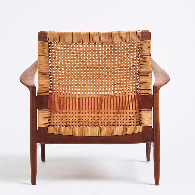 Ib Kofod-Larsen, an 'Åre' easy chair, model nr '809', Olof Persons Fåtöljindustri (OPE), Sweden, 1950-60s.