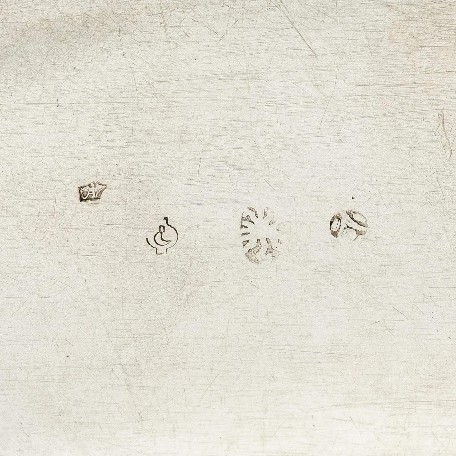 Three silver boxes with lid, Central Europe 18th/19th century.