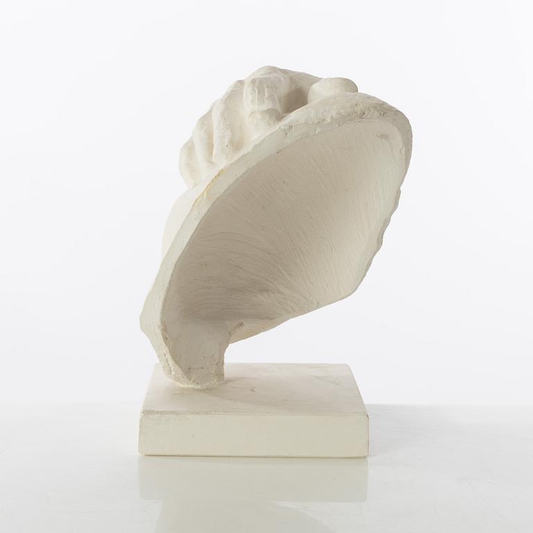 Gudmar Olovson, sculpture. Plaster. Unsigned. Height 17 cm, length 16 cm.