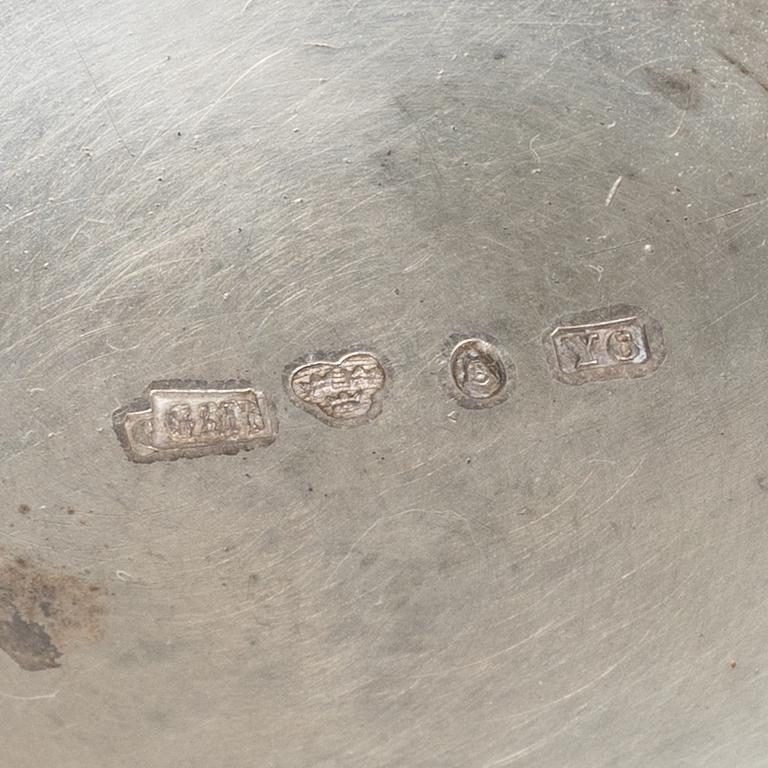 Three silver beakers, including CG Hallberg, Stockholm, 1927.