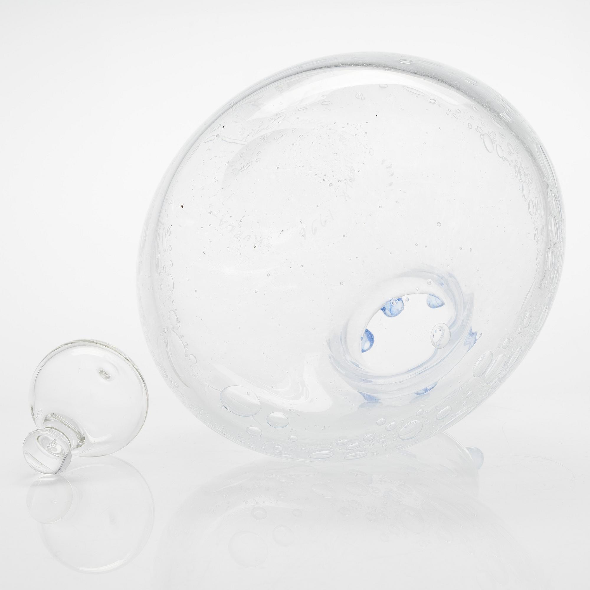 Tiina Nordström, an art glass signed Tiina Nordström, Iittala 1996.