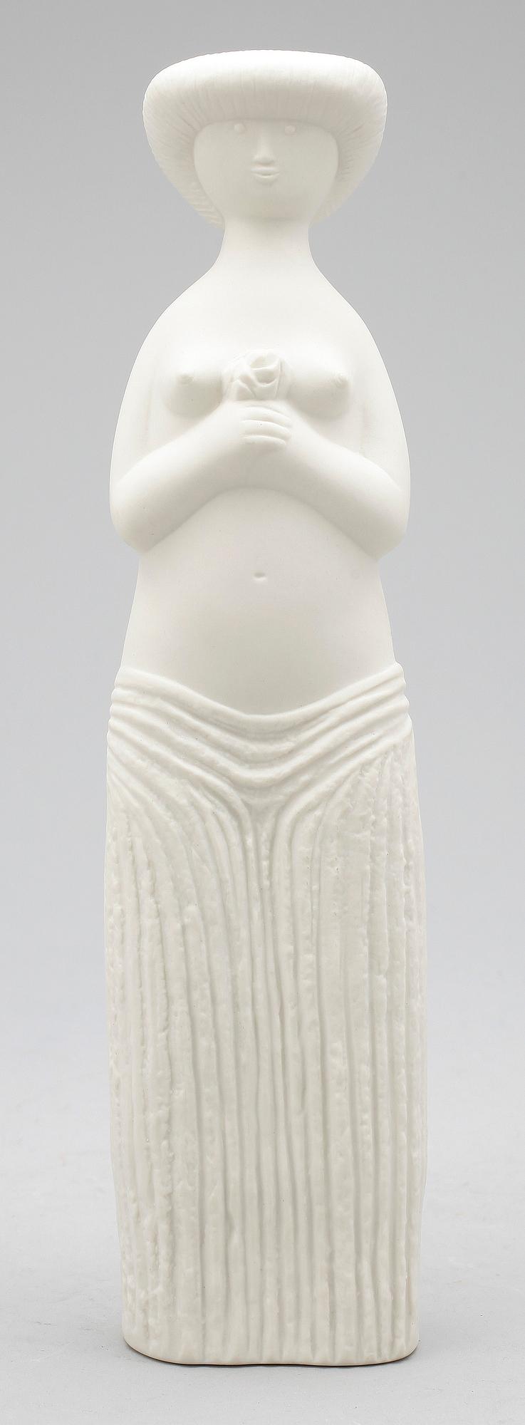 STIG LINDBERG, skulptur, parian, Gustavsberg.