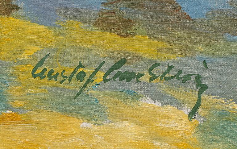 GUSTAF CARLSTRÖM, olja på duk, signerad.