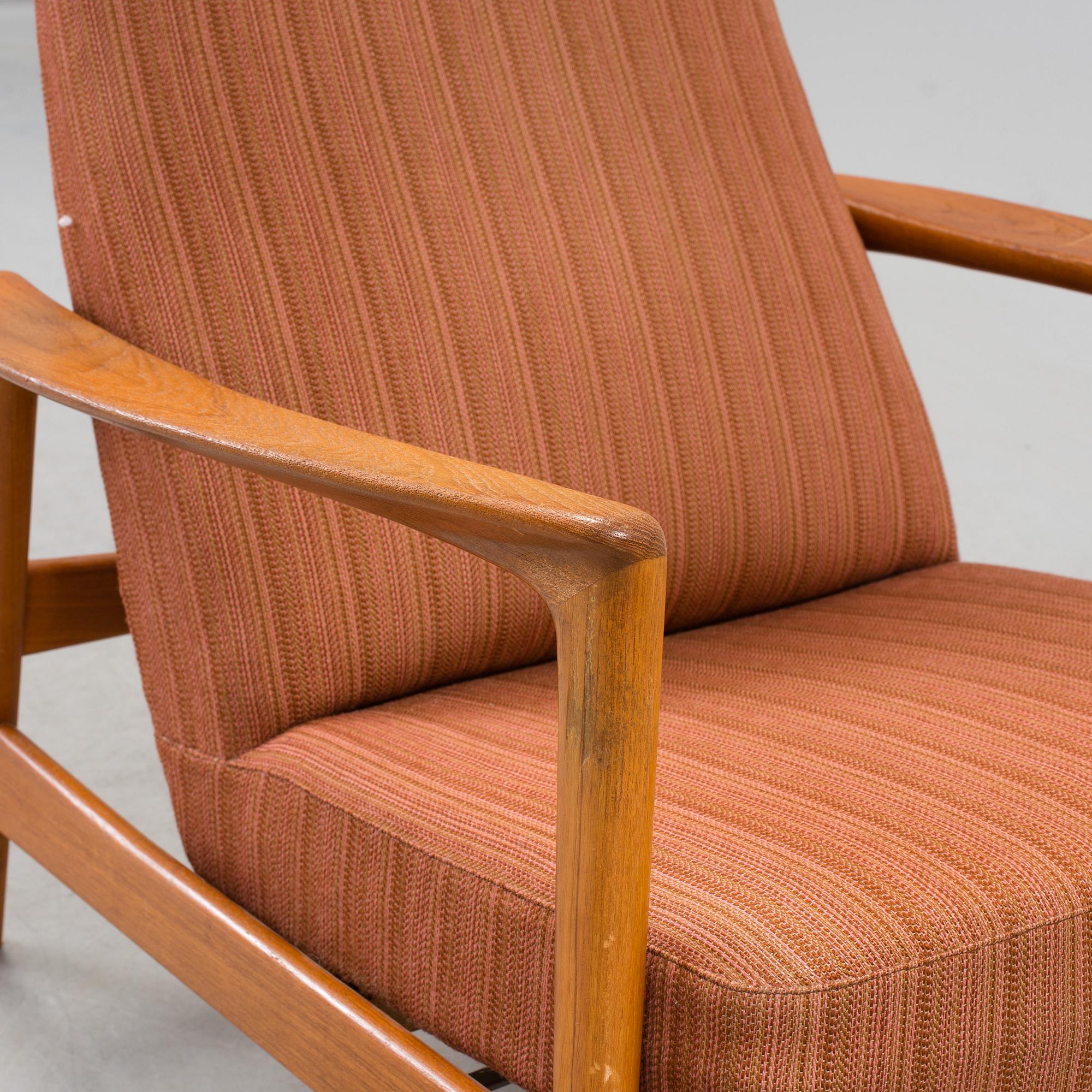 A 1950/60 lounge chair "Siesta" by Folke Ohlsson for Dux.