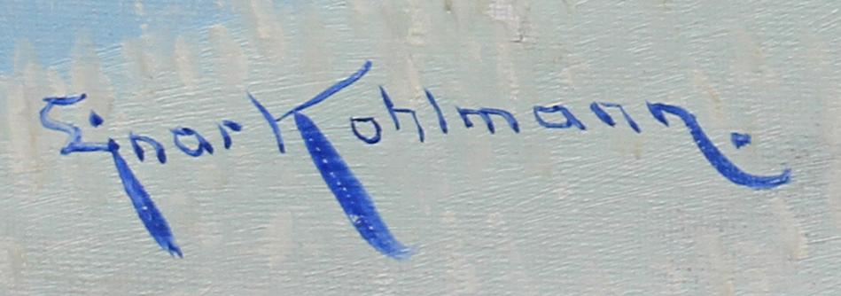 EJNAR KOHLMANN, olja på duk, sign.