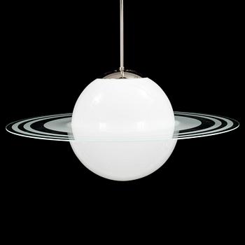 A second half of the 29th century Saturnus model ceiling light. ehight ca 55 cm.