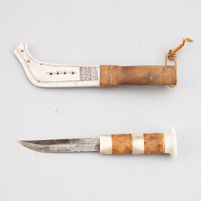 Johan Märak, samekniv, monogramsignerad JM.