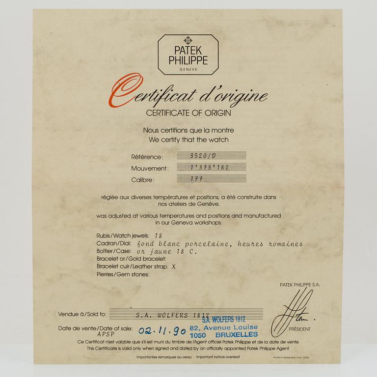 PATEK PHILIPPE, Calatrava.