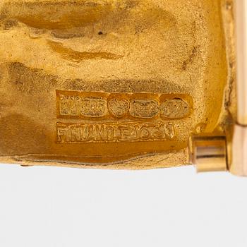 Björn Weckström, Brosch "Etude", 14K guld, odlade pärlor. Lapponia 1972.