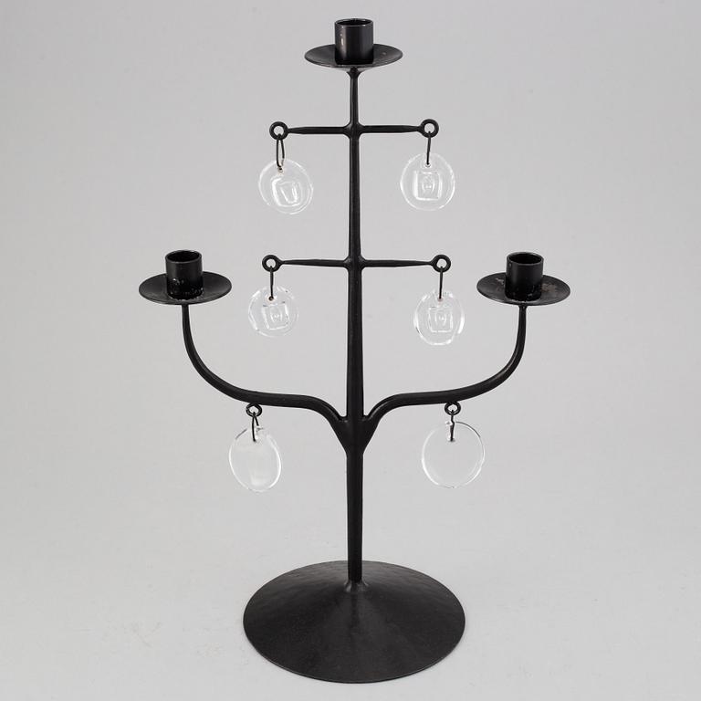 Erik Höglund, A Boda smide candelabra, later part of the 20th century.