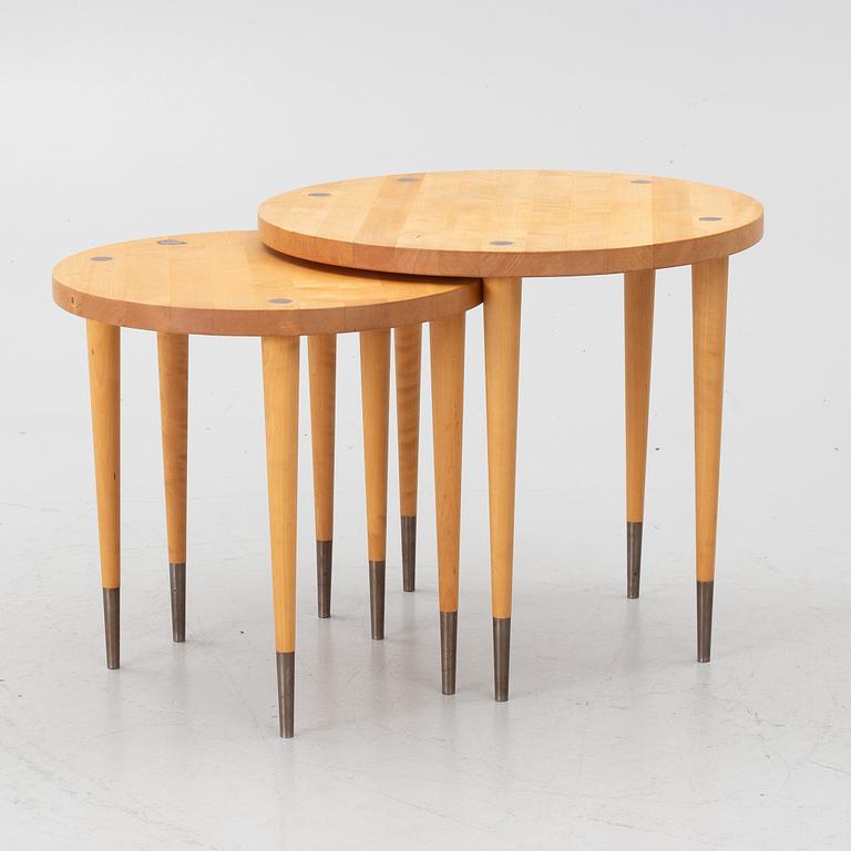 Coffee tables, 2 pieces, Trä Tina, late 20th century.
