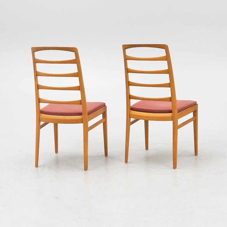 Bertil Fridhagen, a dining table and six "Reno" chairs, Svenska Möbelfabrikerna, Bodafors, Sweden, 1950's/60's.