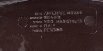 FÅTÖLJER, 2 st, "Vicario", design Vico Magistretti, Italien, 1900-talets andra hälft.