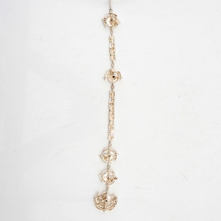 A silver necklace by Juhls Norway.