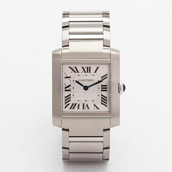 Cartier, Tank Francaise, wristwatch, 27 mm,