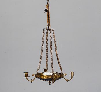 AMPLAR, 2 st snarlika, empirestil, 1800-tal.