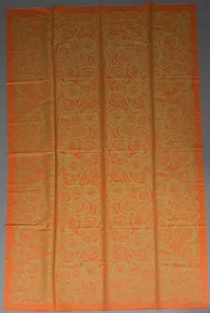 BORDDUKAR, 2 st, linnedamast, "Primavera" Marjatta Metsovaara, Tampella. 1900-talets senare hälft.