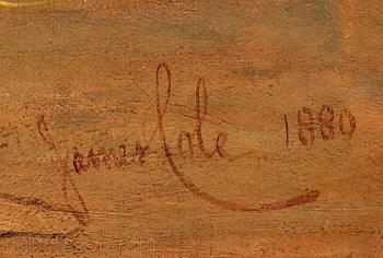JAMES COLE, olja på duk, signerad och daterad 1880.