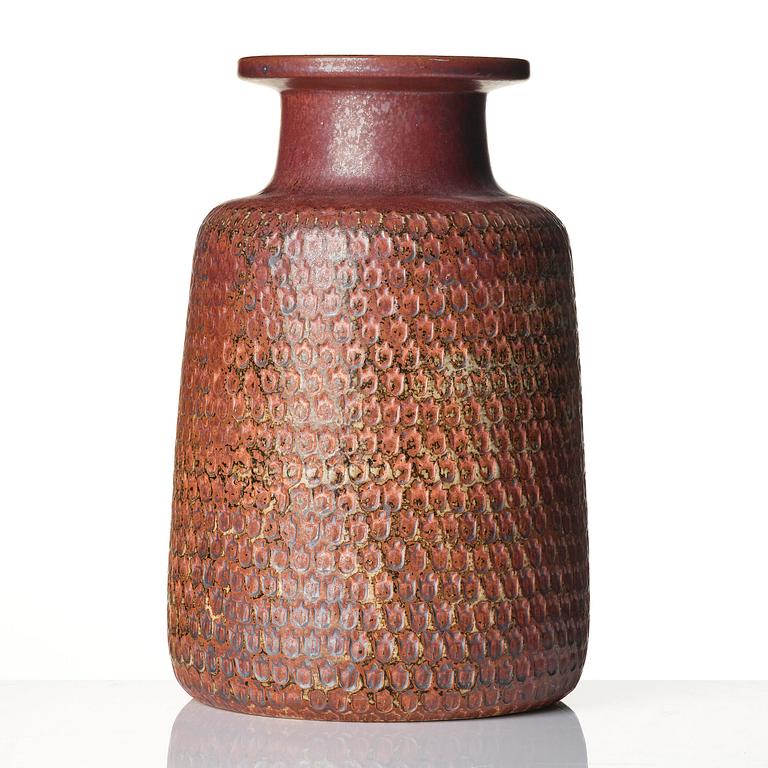 Stig Lindberg, a stoneware vase, Gustavsberg Studio, Sweden 1967.