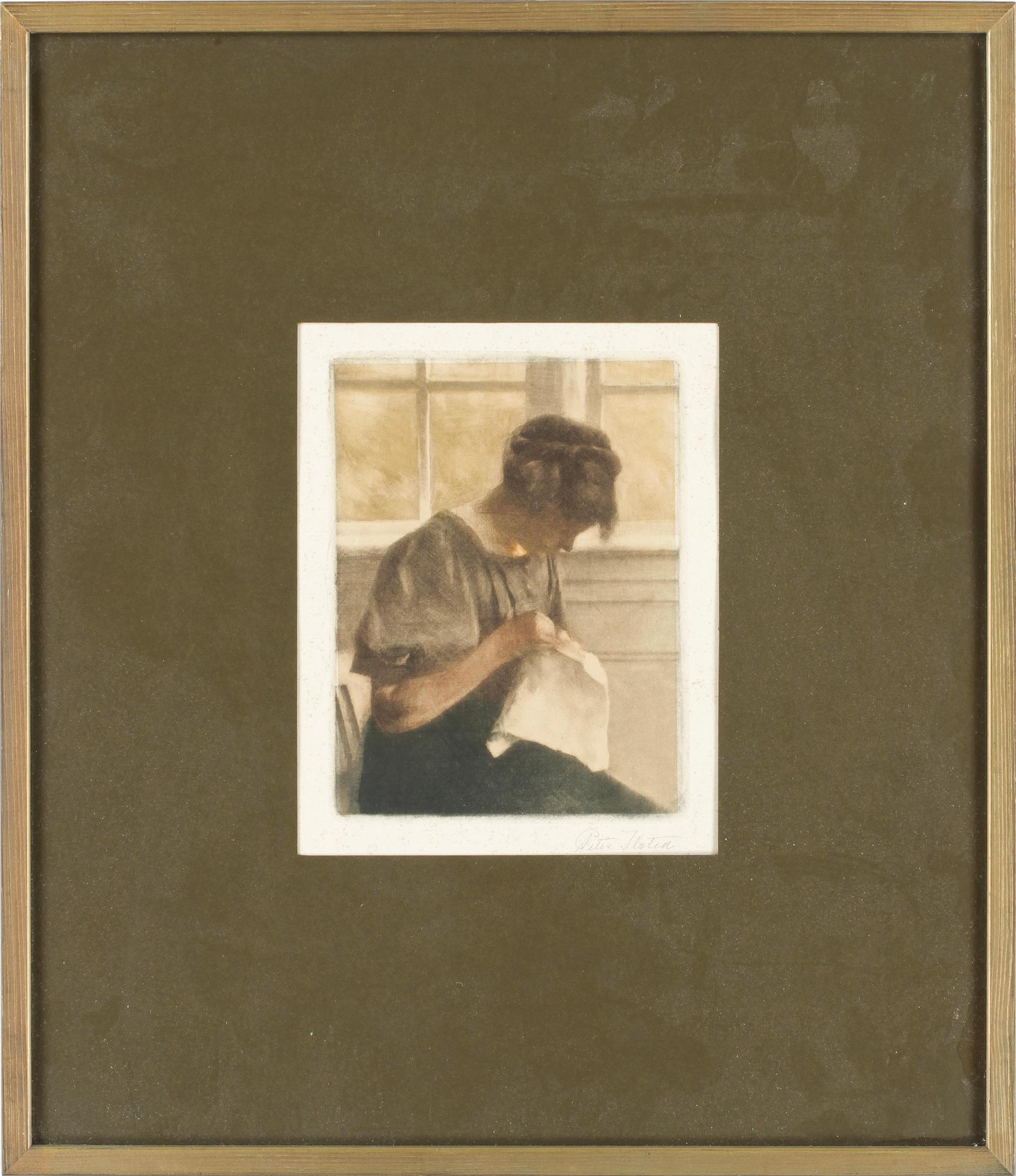 PETER ILSTED, mezzotintgravyr, sign.