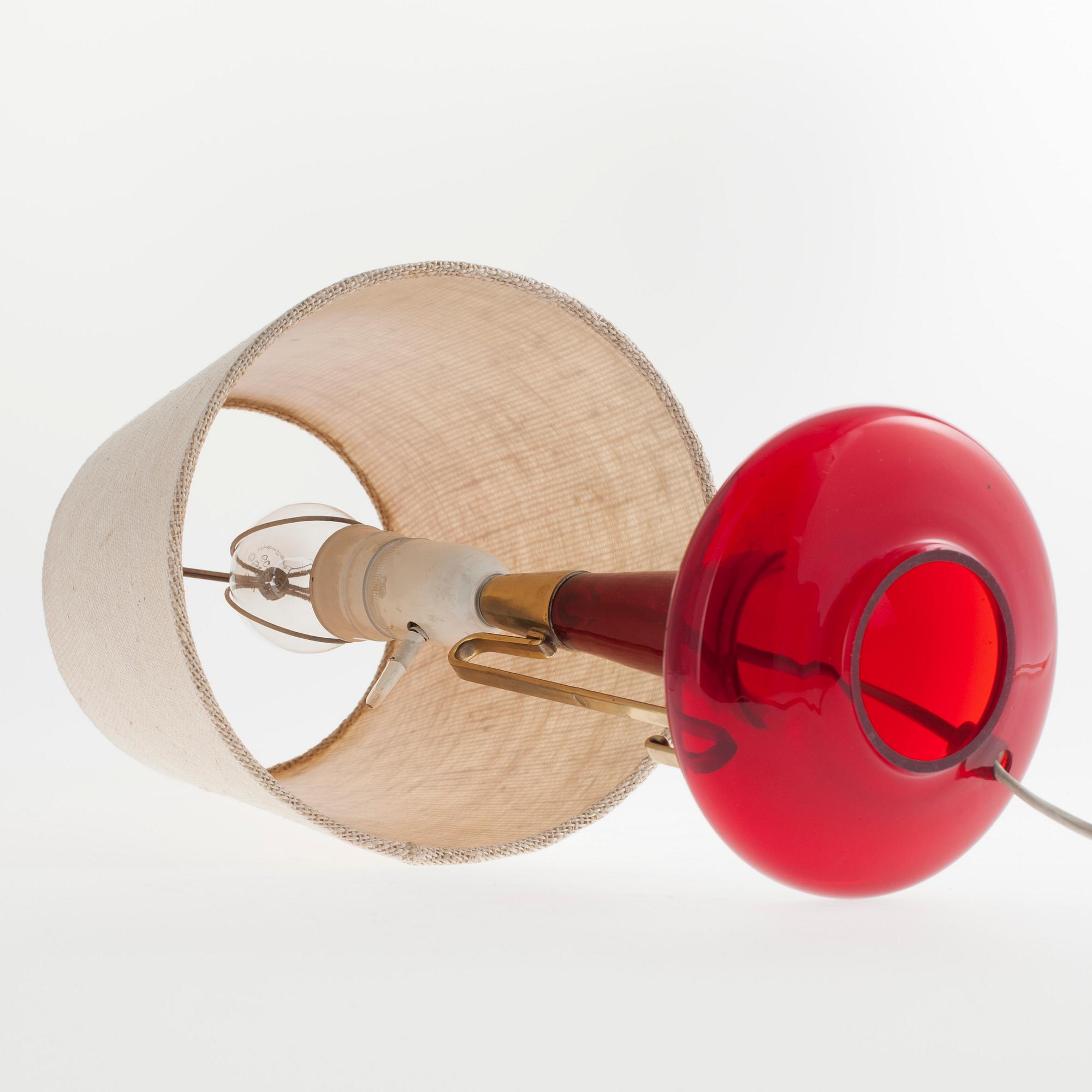 BORDSLAMPA, design Maria Lindeman, stämplad Idman 1950/1960-tal.