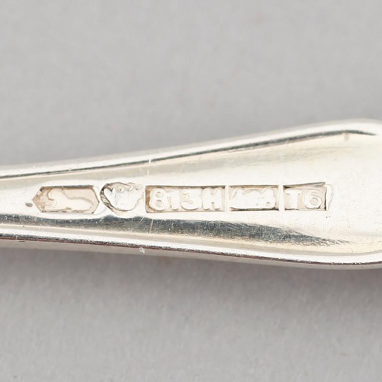 BESTICK, 19 delar, silver, Finland 1940/50-tal. Vikt ca 305 gram.