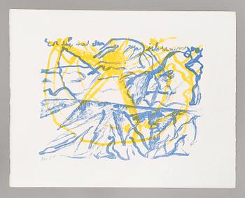 six litographs in colours, signed and numbered.